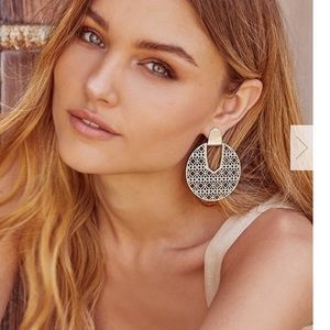 Diane Gold Statement Earrings In Gold Filigree